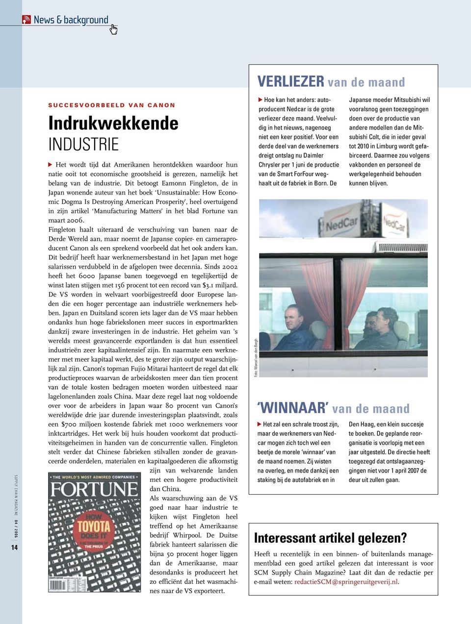 het blad Fortune van maart 2006.