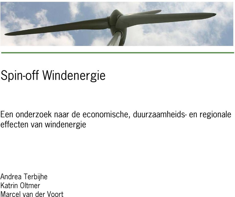 regionale effecten van windenergie