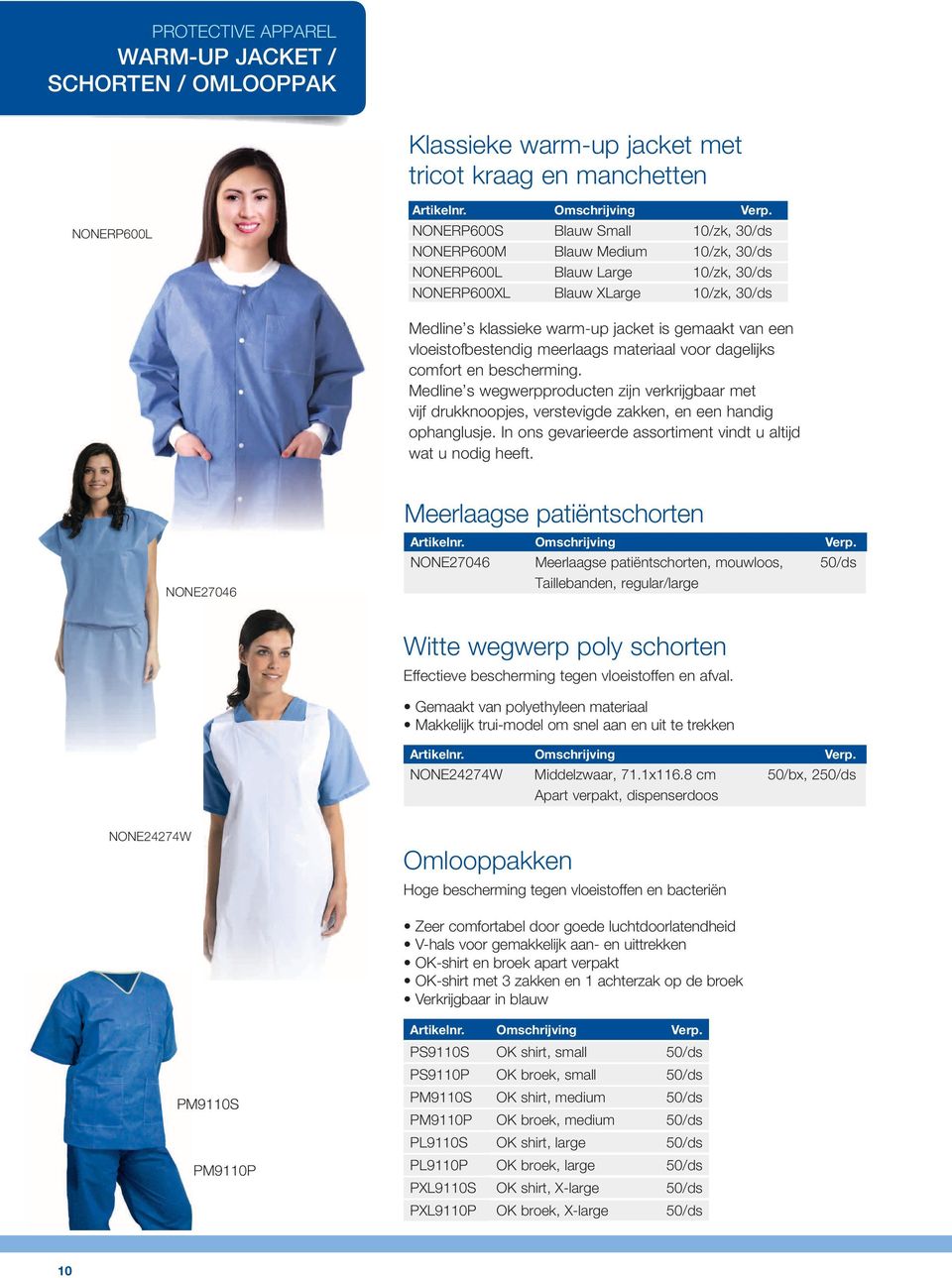 Medline s wegwerpproducten zijn verkrijgbaar met vijf drukknoopjes, verstevigde zakken, en een handig ophanglusje. In ons gevarieerde assortiment vindt u altijd wat u nodig heeft.