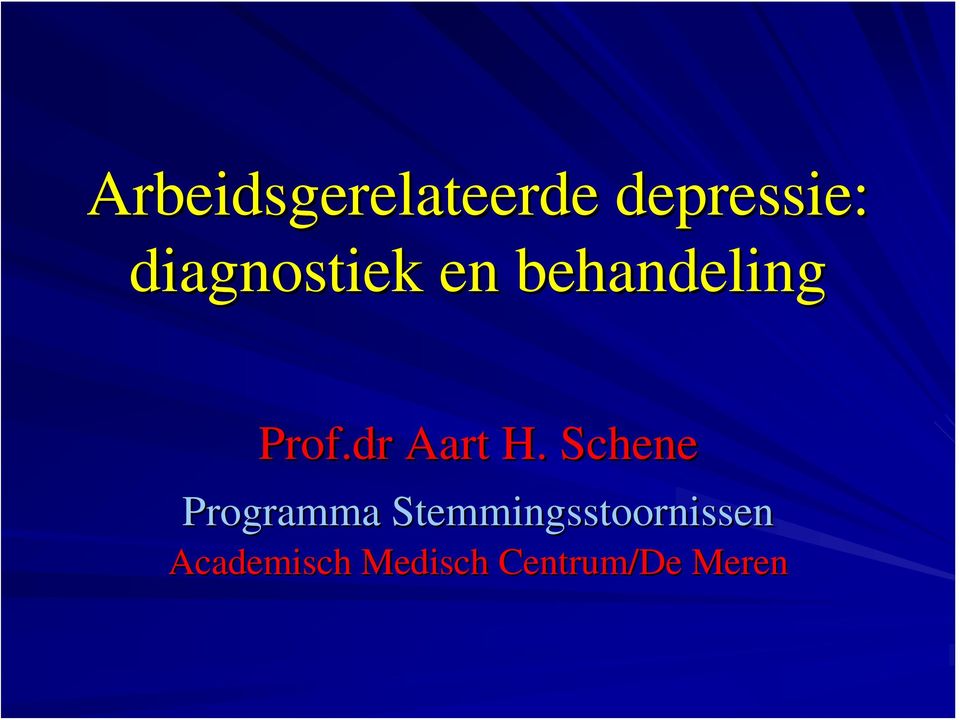 dr Aart H.