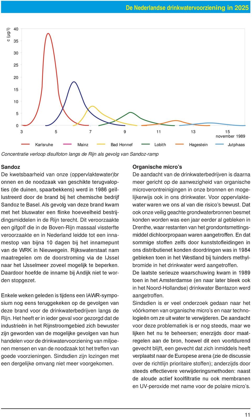 door de brand bij het chemische bedrijf Sandoz te Basel. Als gevolg van deze brand kwam met het bluswater een flinke hoeveelheid bestrijdingsmiddelen in de Rijn terecht.