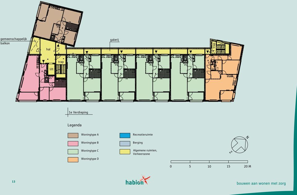 Woningtype B Berging Woningtype C Algemene ruimten,