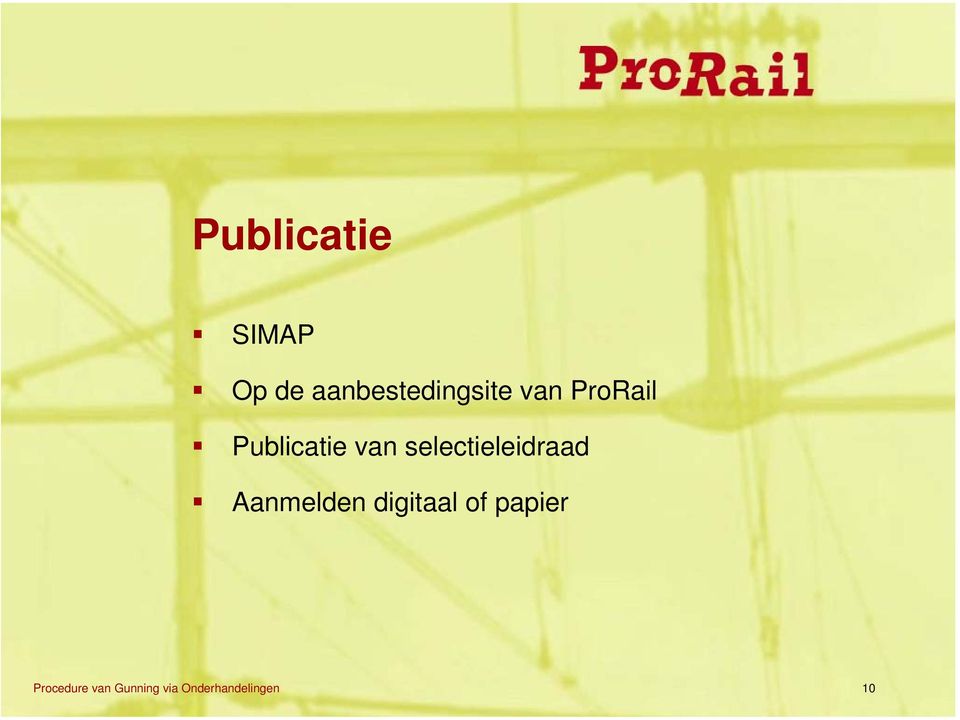 ProRail Publicatie van