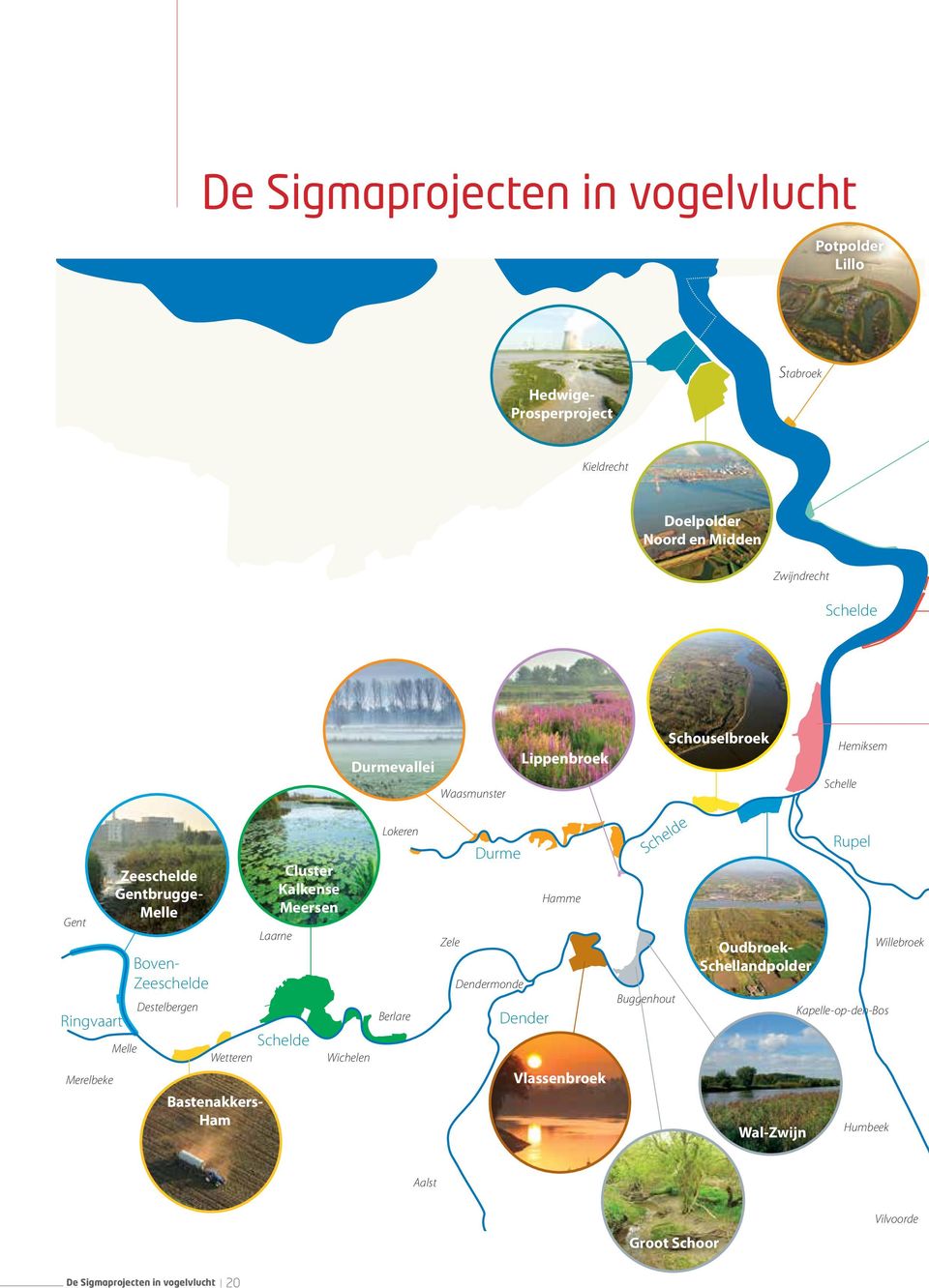 Wetteren Bastenakkers- Ham Cluster Kalkense Meersen Laarne Schelde Wichelen Lokeren Berlare Durme Hamme Zele Dendermonde Dender Vlassenbroek Lebbeke Schelde