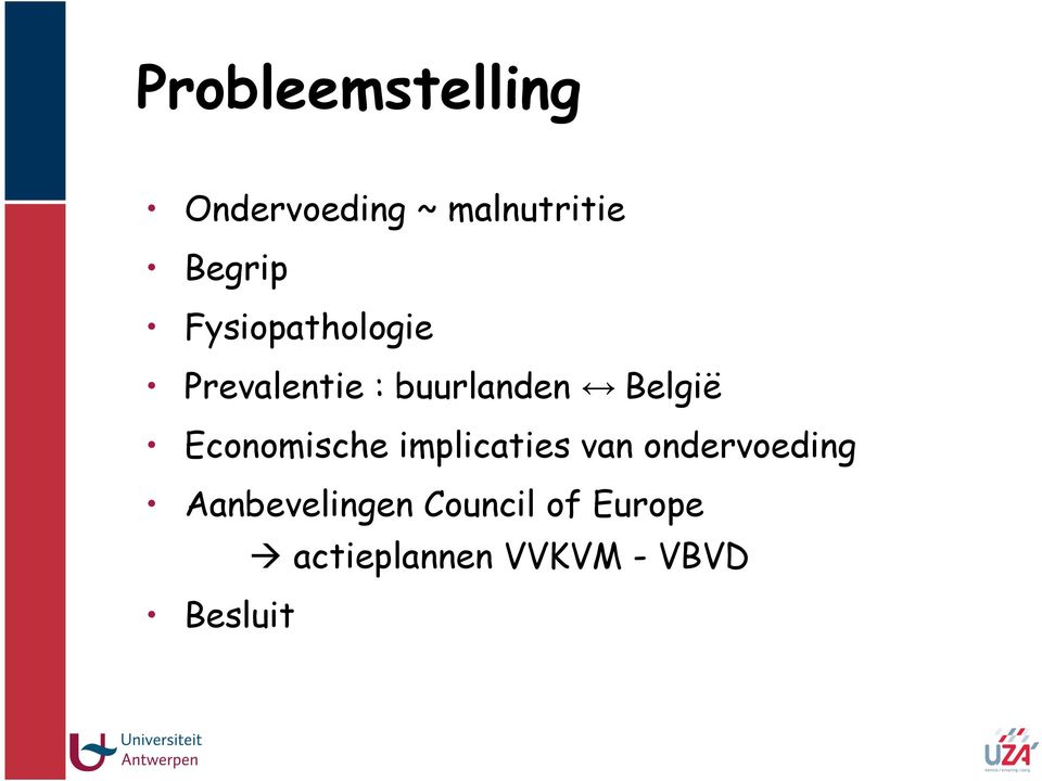 Economische implicaties van ondervoeding