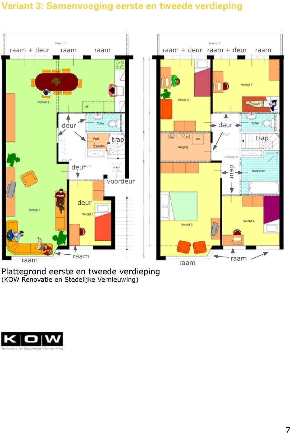 Plattegrond eerste en tweede