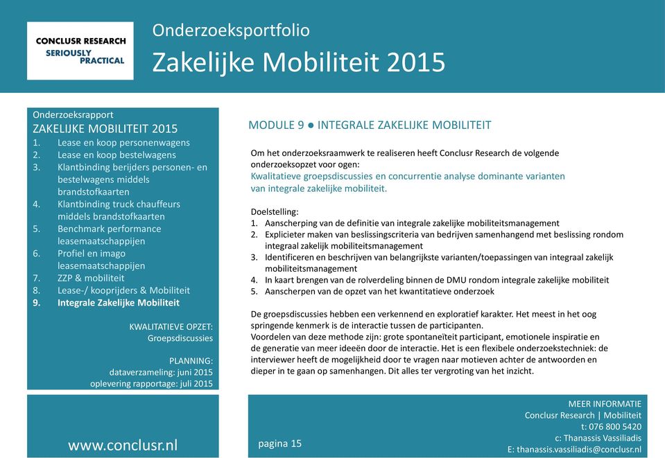 Aanscherping van de definitie van integrale zakelijke mobiliteitsmanagement 2.