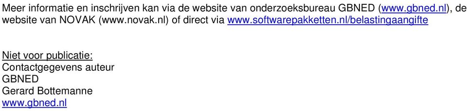 novak.nl) of direct via www.softwarepakketten.