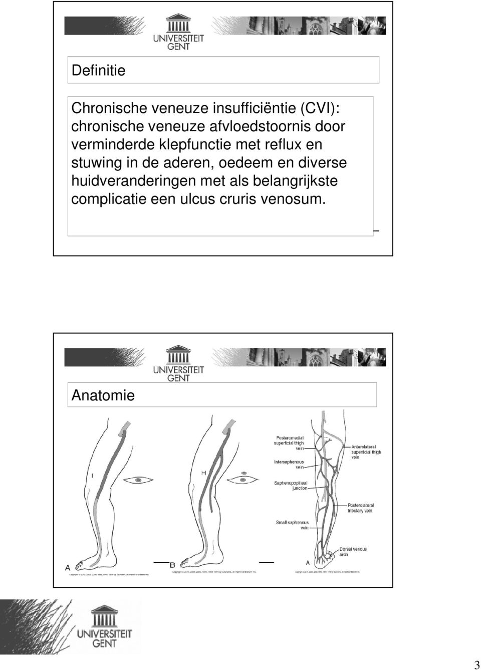 en stuwing in de aderen, oedeem en diverse huidveranderingen met