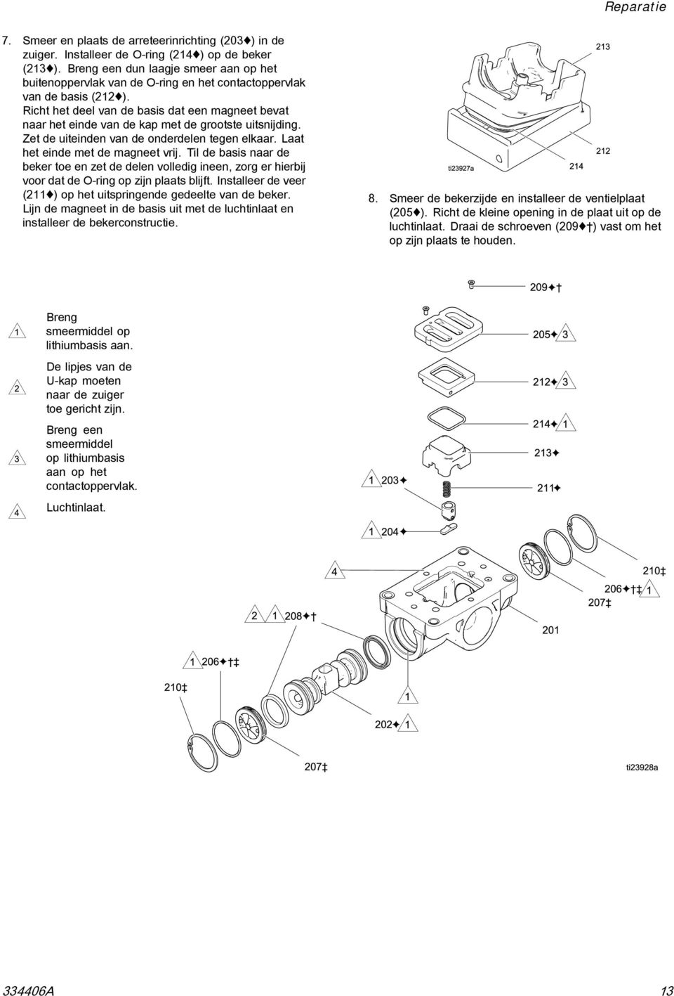 Richt het deel van de basis dat een magneet bevat naar het einde van de kap met de grootste uitsnijding. Zet de uiteinden van de onderdelen tegen elkaar. Laat het einde met de magneet vrij.