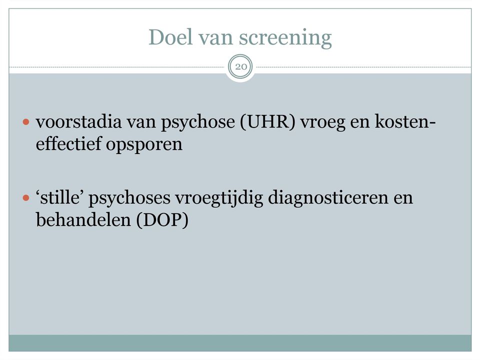 kosteneffectief opsporen stille