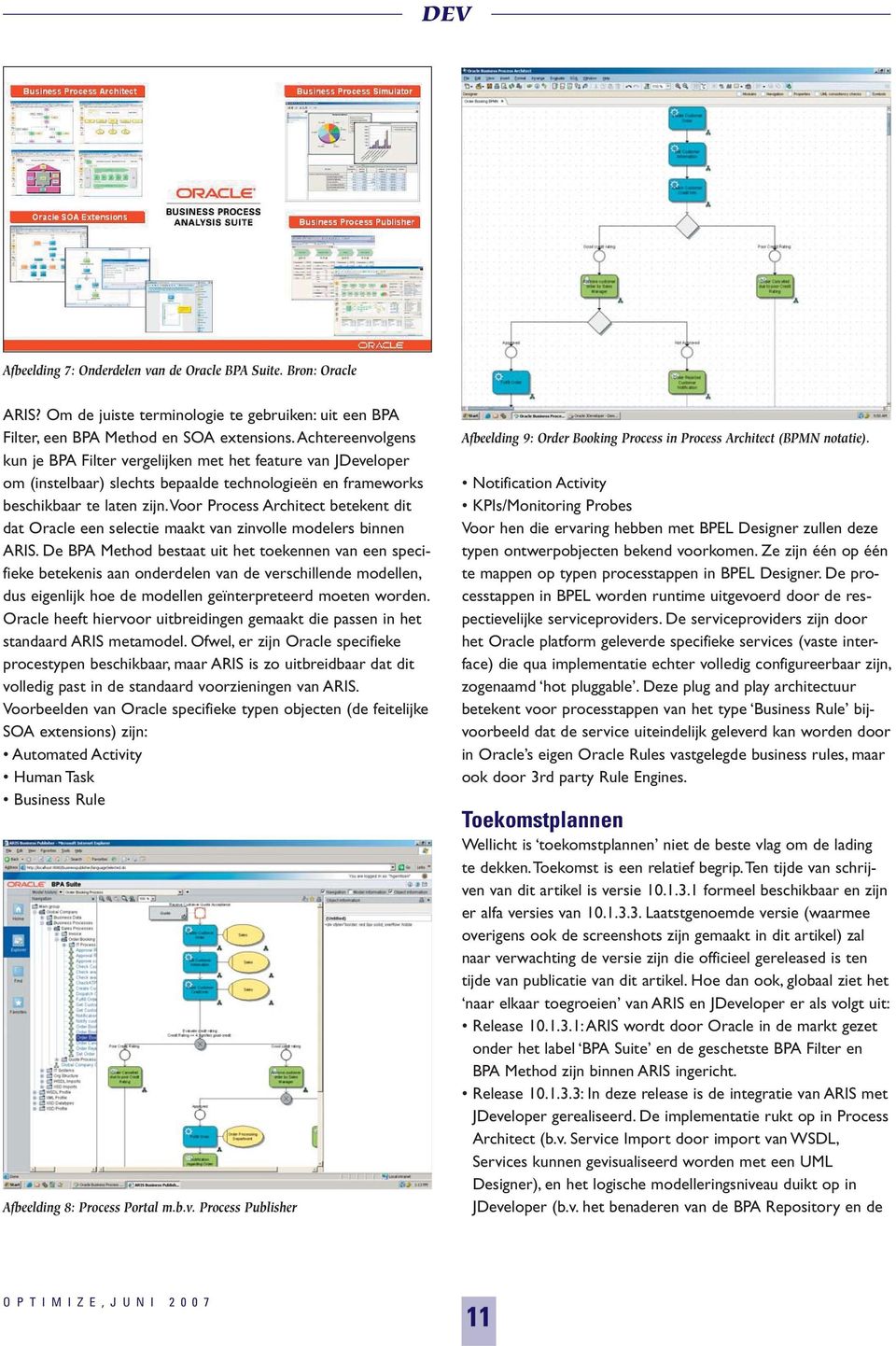 Voor Process Architect betekent dit dat Oracle een selectie maakt van zinvolle modelers binnen ARIS.