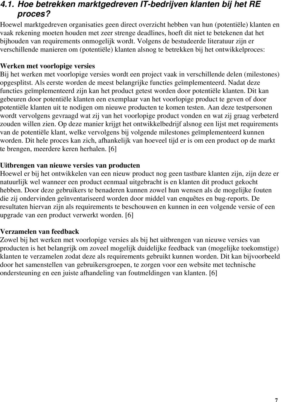 van requirements onmogelijk wordt.