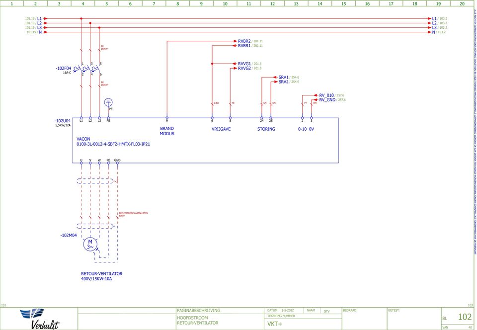 BU YE VT WH 6 8 4 5 VRIJGAVE RVBR / 0. RVBR / 0. RVVG / 0.8 RVVG / 0.8 STORING SRV / 54.6 SRV / 54.6 0-0 0V RV_00 / 57.6 RV_D / 57.6 L / 0. L / 0. L / 0. N / 0.