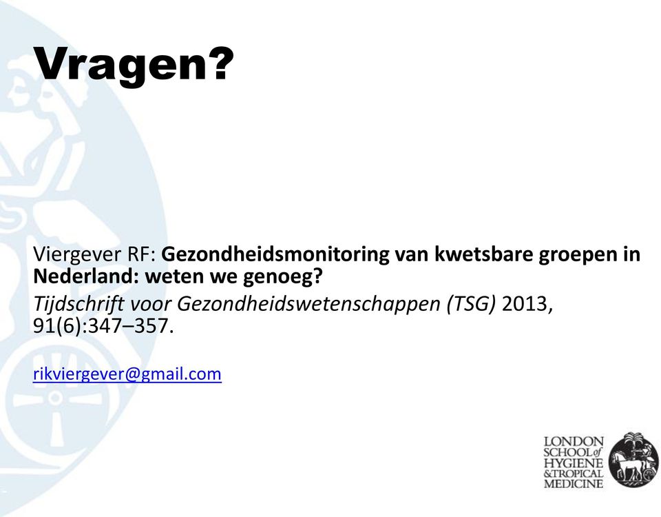 kwetsbare groepen in Nederland: weten we