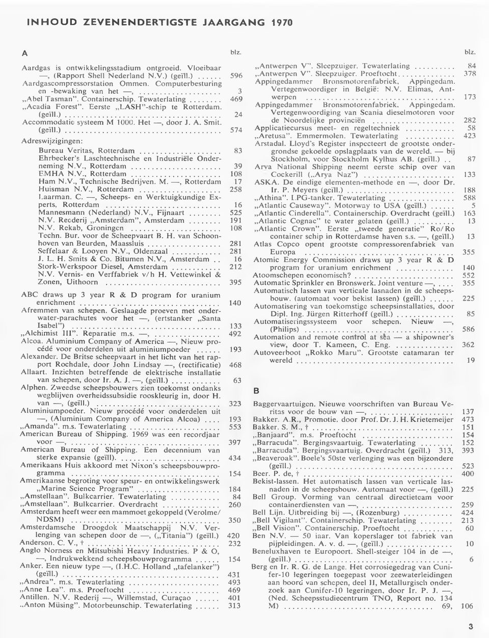 Het, door J. A. Smit. (g e ïll.)... 574 Adreswijzigingen: Bureau Veritas, R o tte rd a m... 83 Ehrbecker s Laschtechnische en Industriële O nderneming N.V., Rotterdam... 39 F.MHA N.V., R o tte rd a m... 108 Ham N.