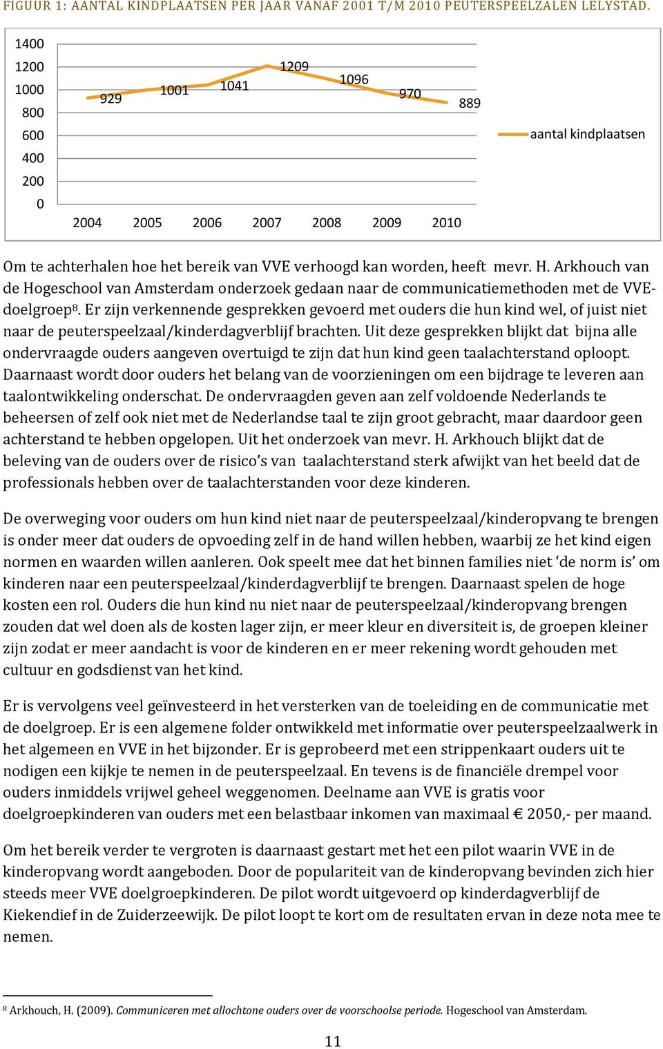 Arkhouch van de Hogeschool van Amsterdam onderzoek gedaan naar de communicatiemethoden met de VVEdoelgroep 8.