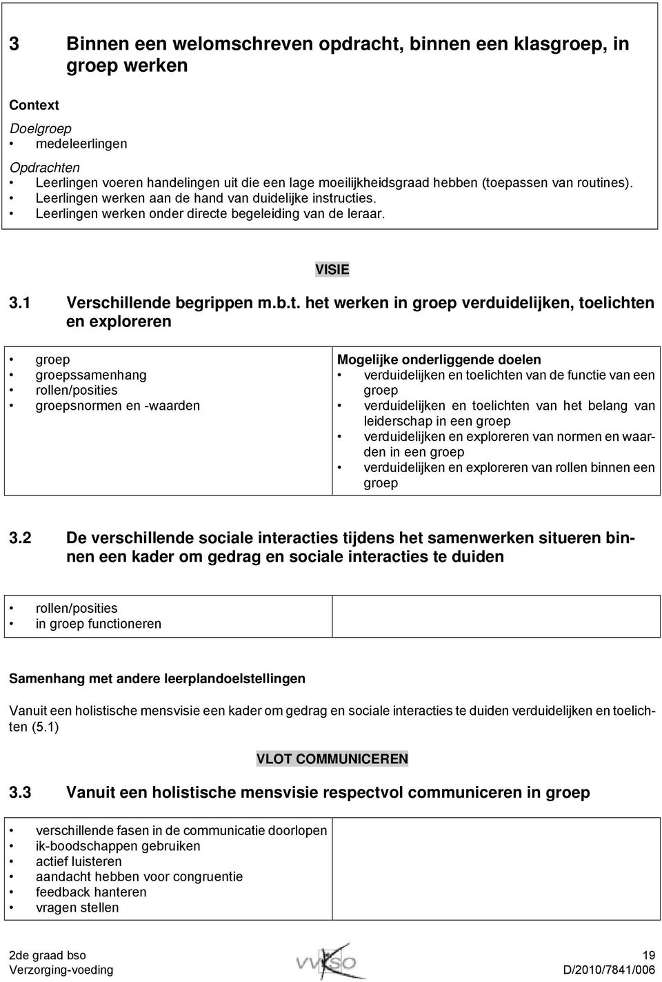 groep verduidelijken, toelichten en exploreren groep groepssamenhang rollen/posities groepsnormen en -waarden verduidelijken en toelichten van de functie van een groep verduidelijken en toelichten