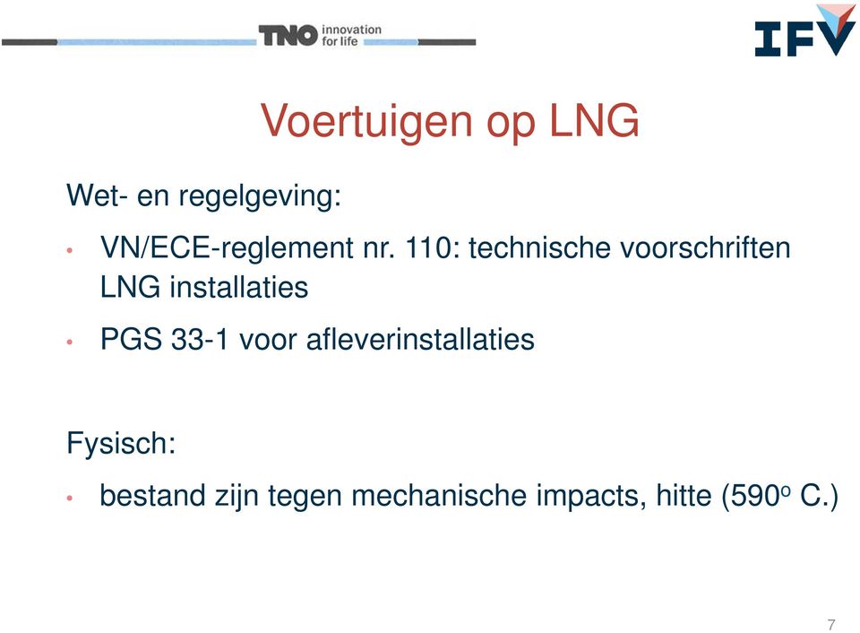 110: technische voorschriften LNG installaties PGS