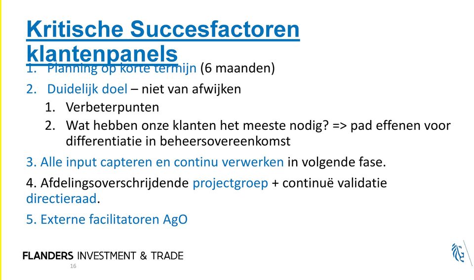 => pad effenen voor differentiatie in beheersovereenkomst 3.