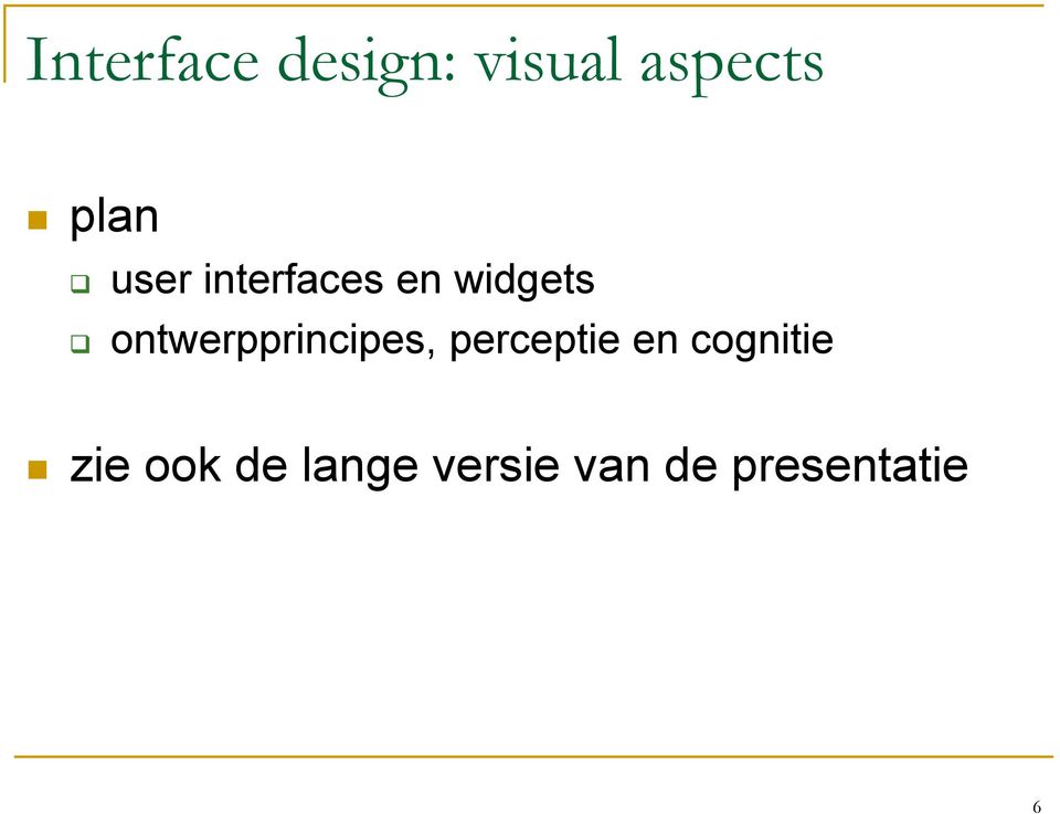 ontwerpprincipes, perceptie en