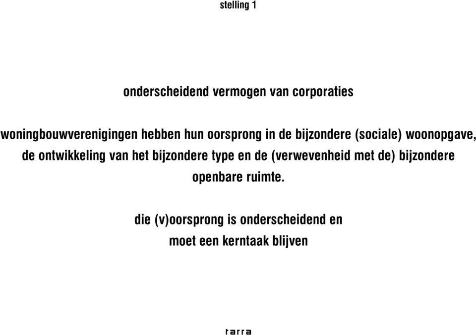 ontwikkeling van het bijzondere type en de (verwevenheid met de)