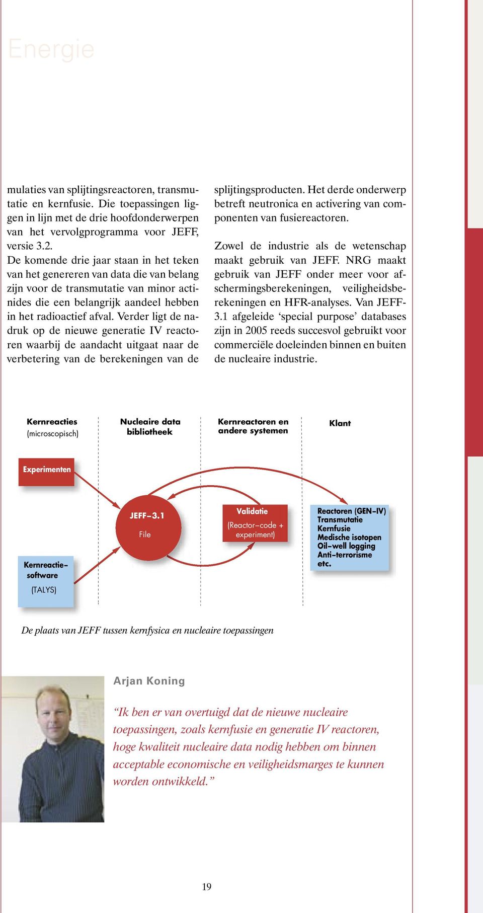 Verder ligt de nadruk op de nieuwe generatie IV reactoren waarbij de aandacht uitgaat naar de verbetering van de berekeningen van de splijtingsproducten.