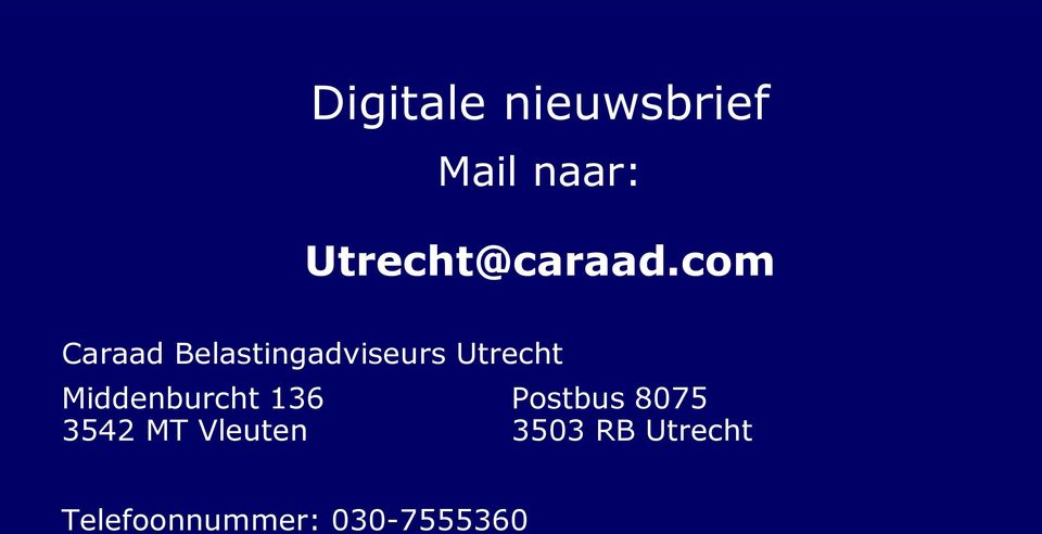 com Caraad Belastingadviseurs Utrecht