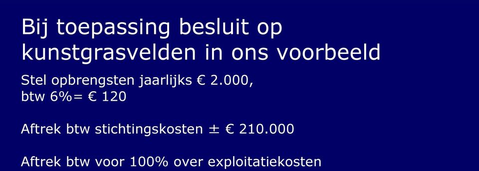 000, btw 6%= 120 Aftrek btw stichtingskosten ±