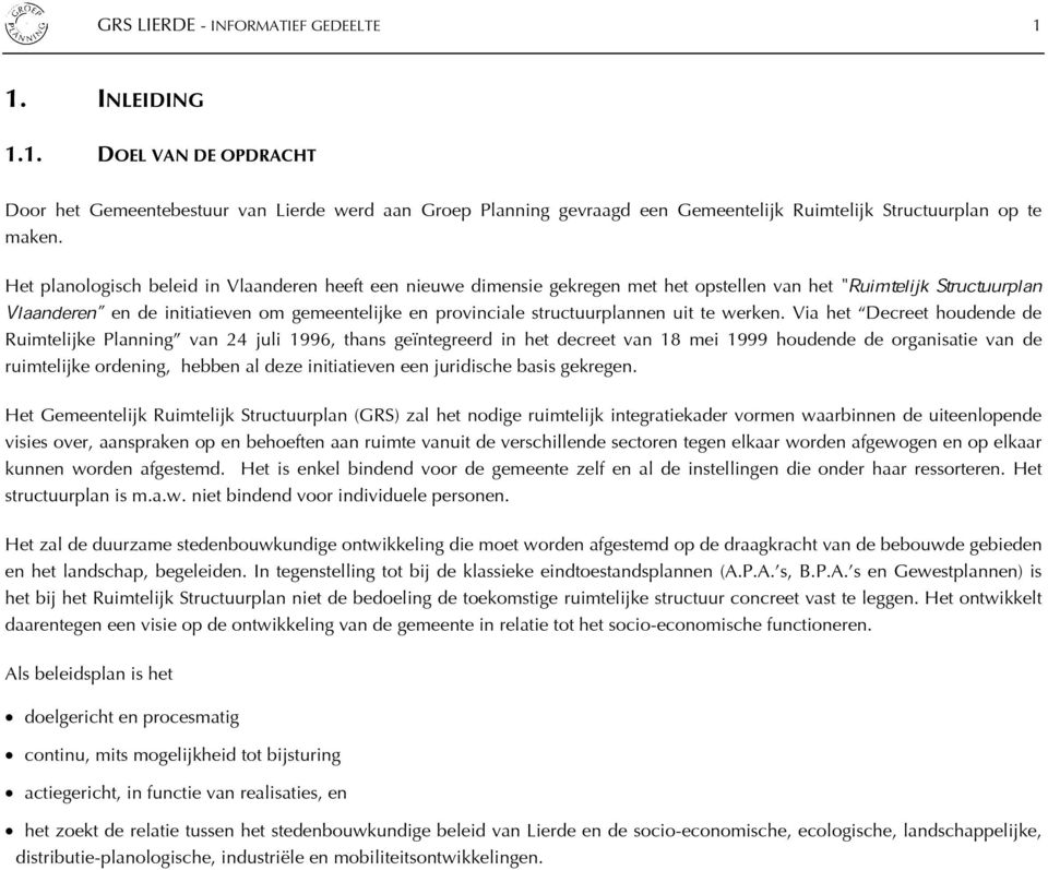 structuurplannen uit te werken.