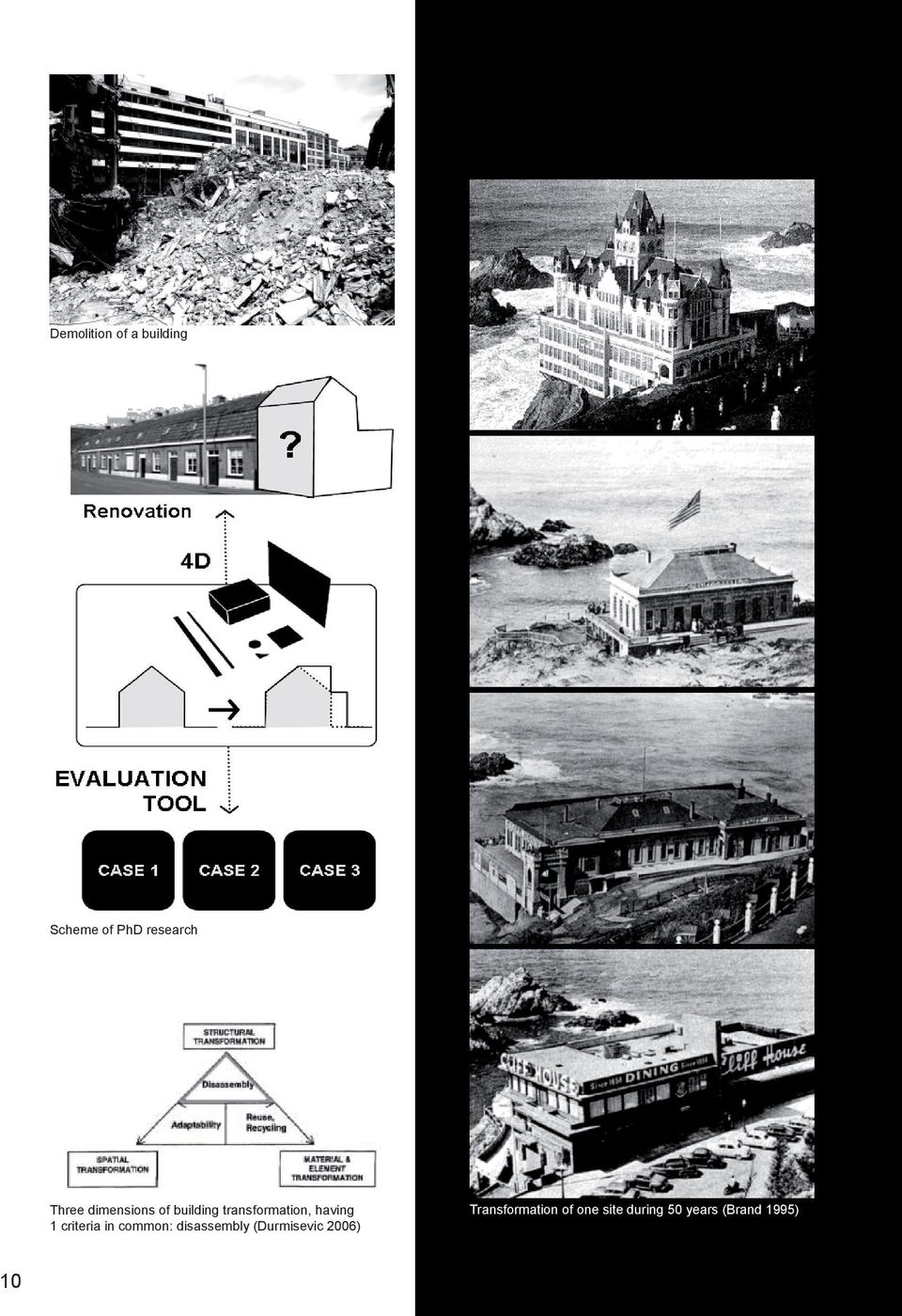 1 criteria in common: disassembly (Durmisevic 2006)