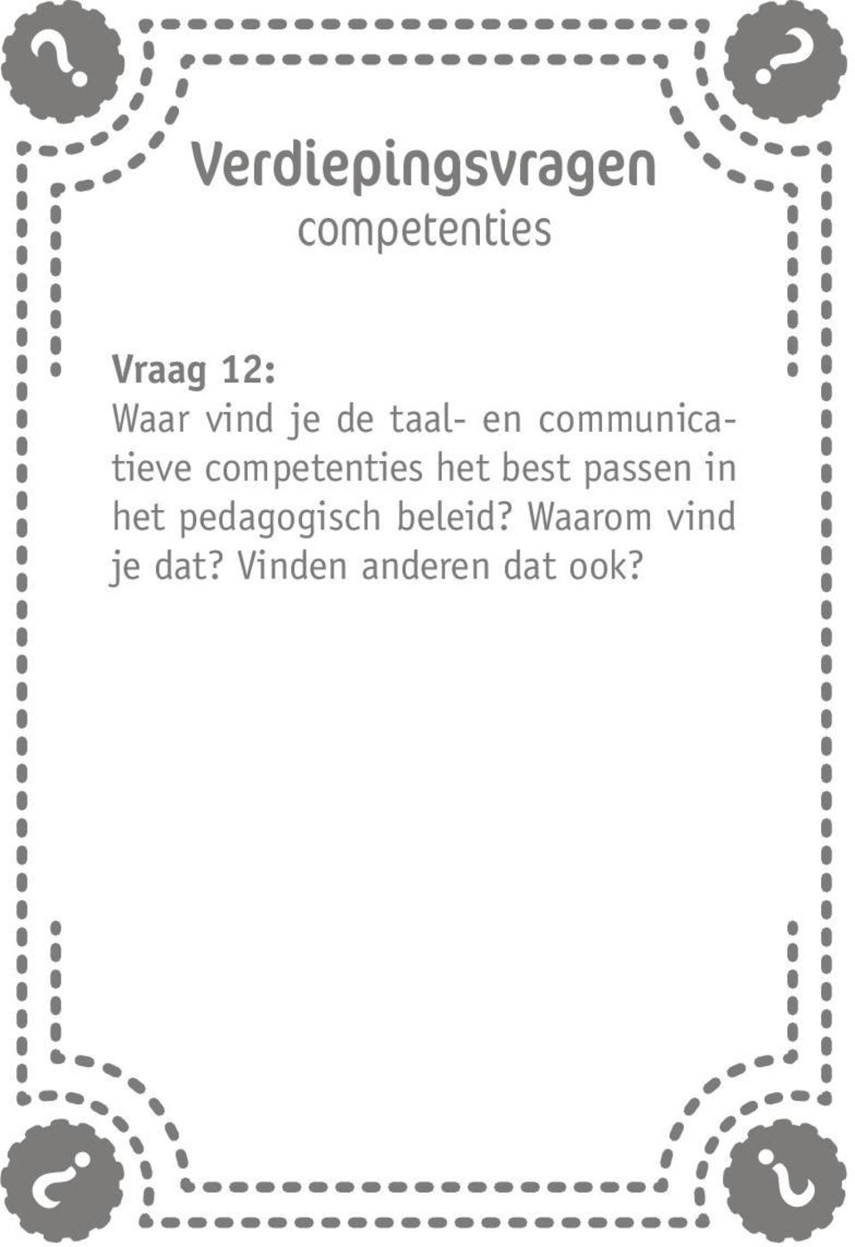 competenties het best passen in het