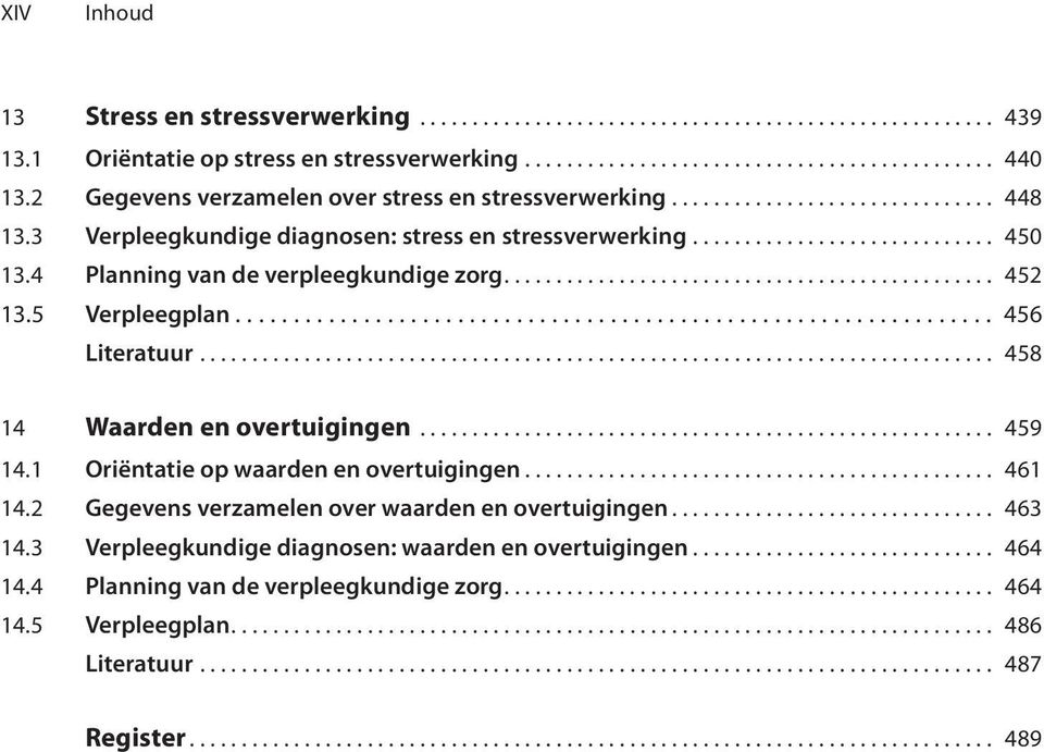 4 Planning van de verpleegkundige zorg............................................... 452 13.5 Verpleegplan................................................................. 456 Literatuur.