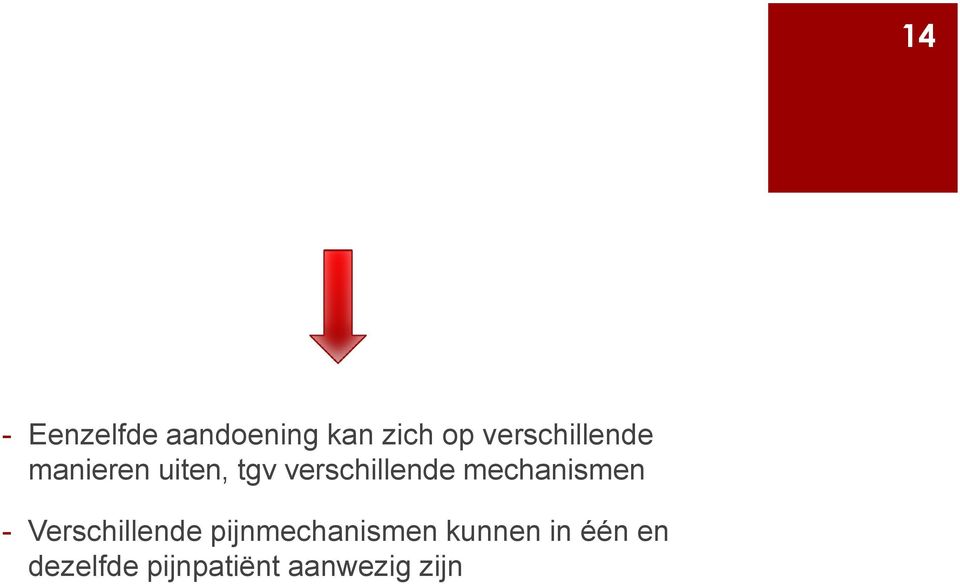 verschillende mechanismen - Verschillende