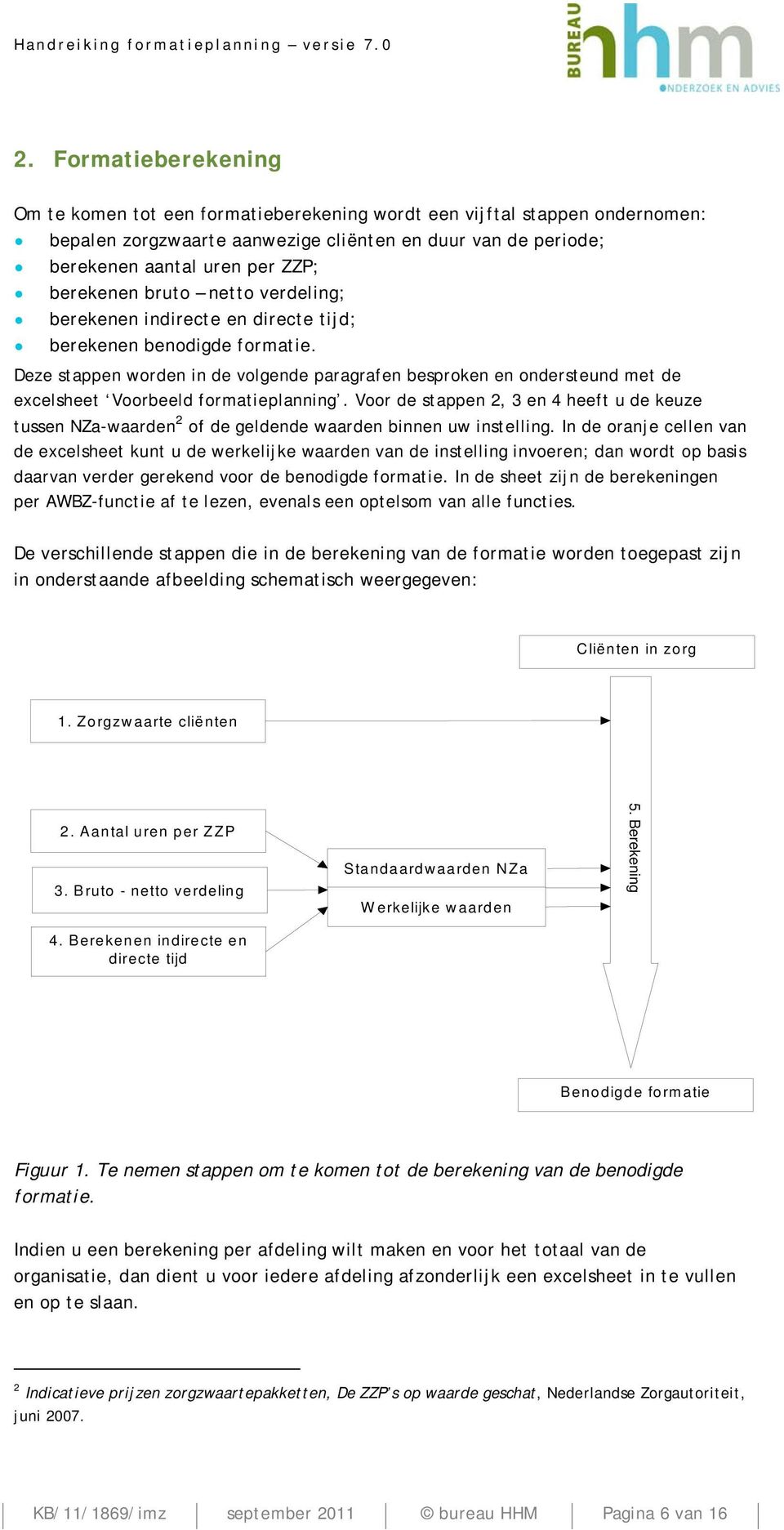 Deze stappen worden in de volgende paragrafen besproken en ondersteund met de excelsheet Voorbeeld formatieplanning.