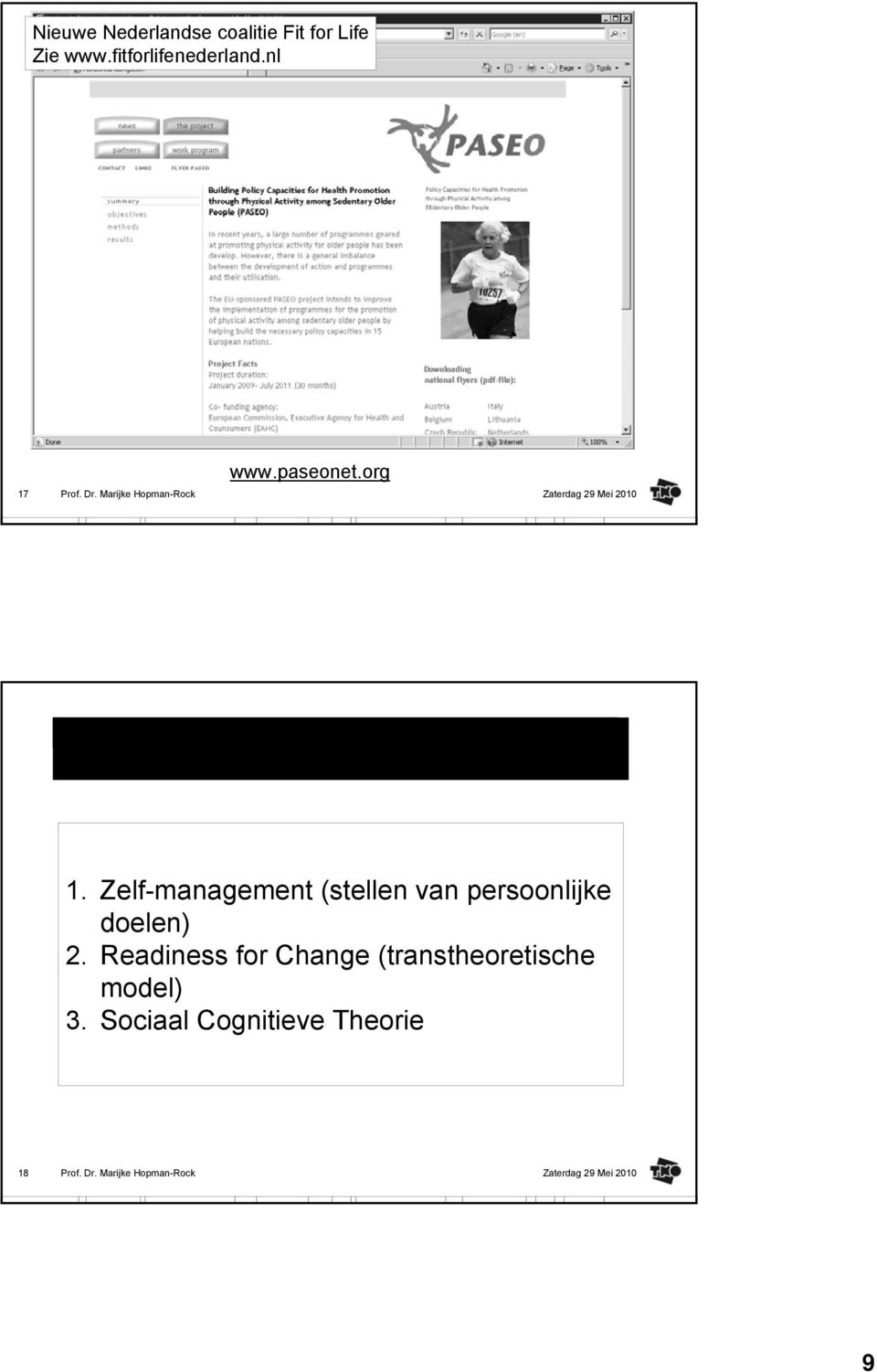 org Theorieën over gedragsverandering 1.