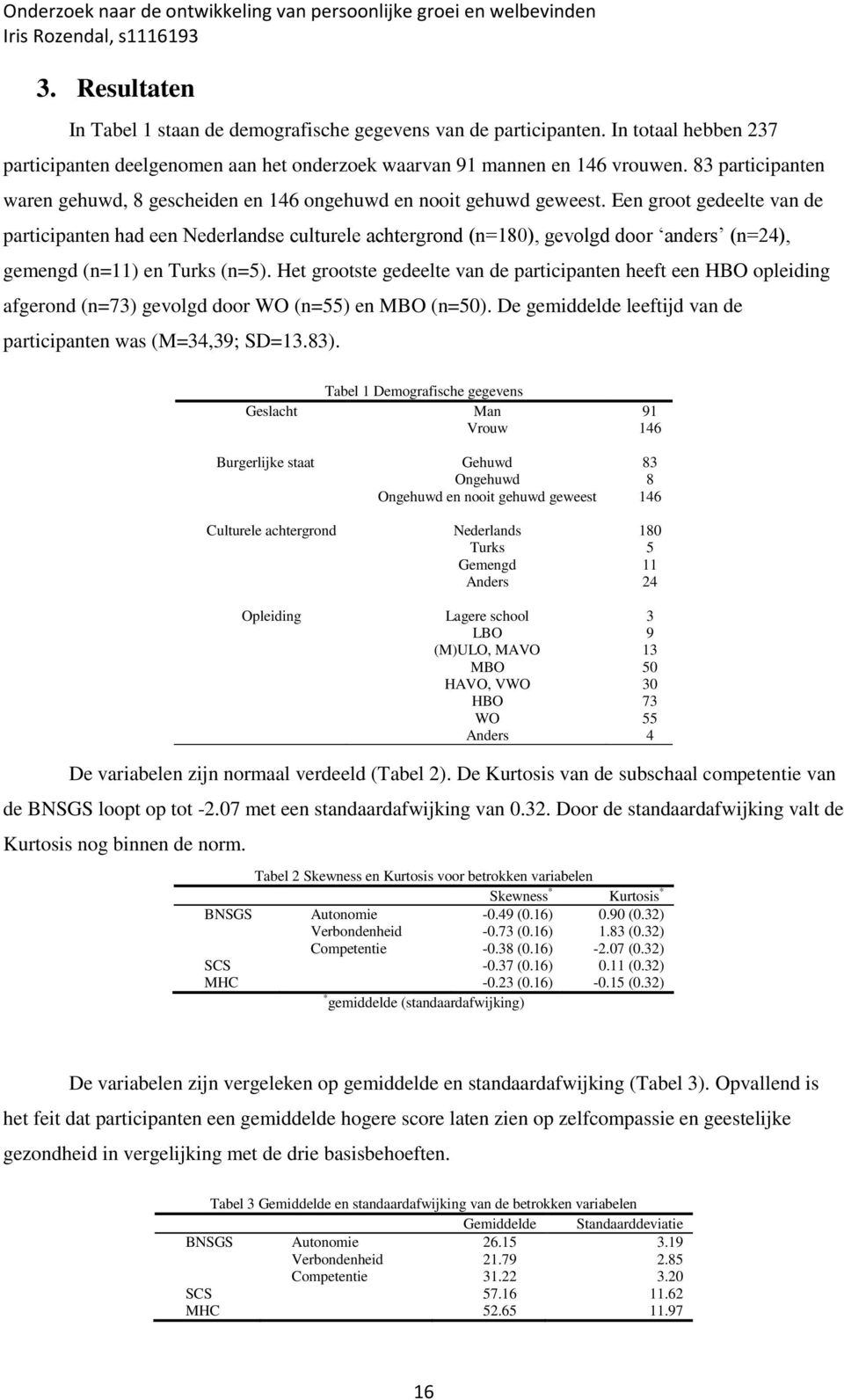 Een groot gedeelte van de participanten had een Nederlandse culturele achtergrond (n=180), gevolgd door anders (n=24), gemengd (n=11) en Turks (n=5).