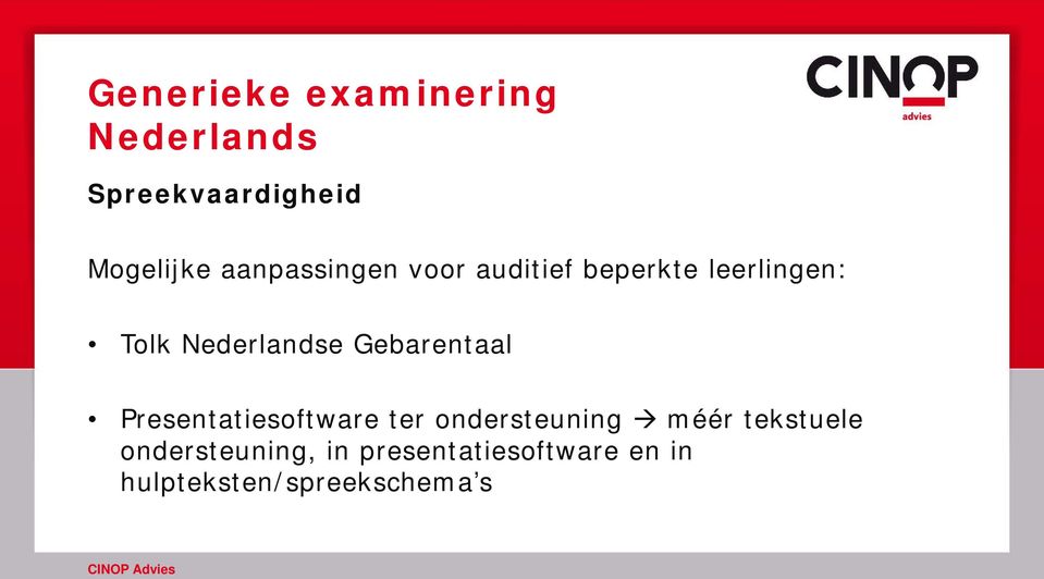 Gebarentaal Presentatiesoftware ter ondersteuning méér tekstuele