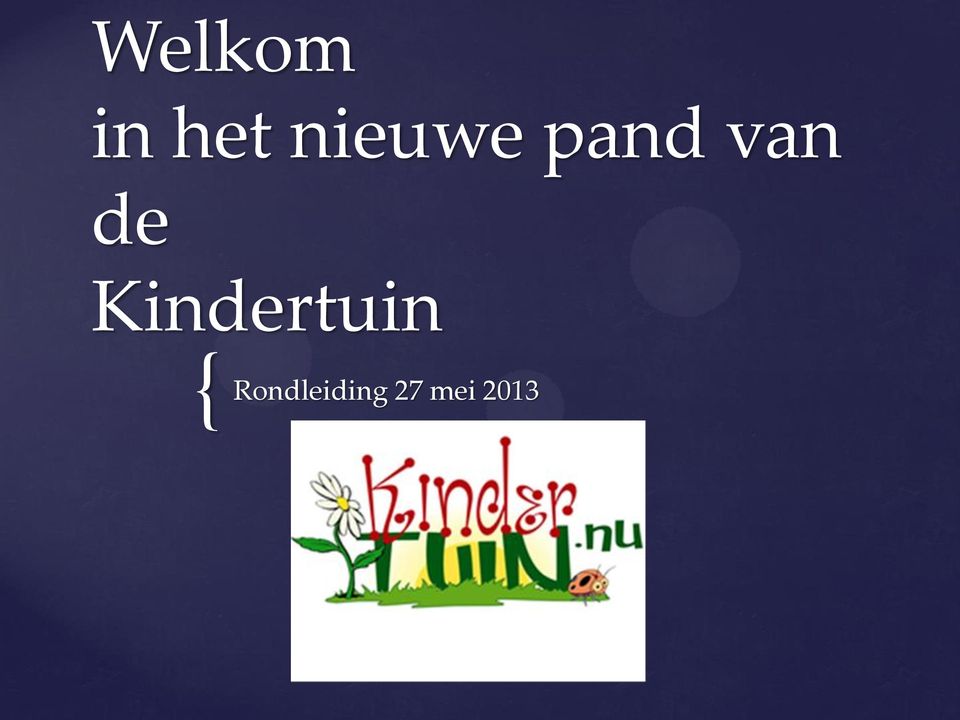 de Kindertuin {