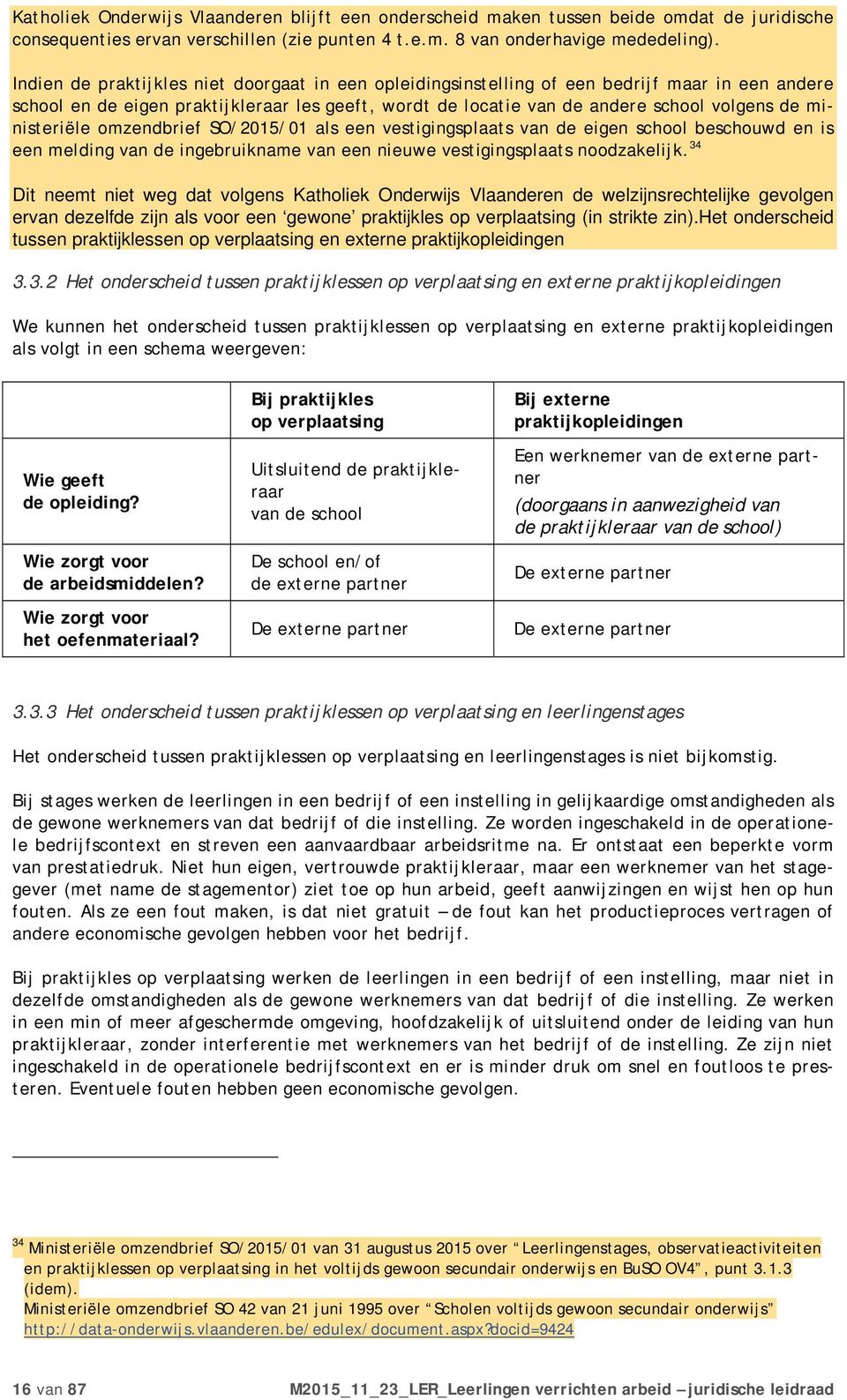 ministeriële omzendbrief SO/2015/01 als een vestigingsplaats van de eigen school beschouwd en is een melding van de ingebruikname van een nieuwe vestigingsplaats noodzakelijk.