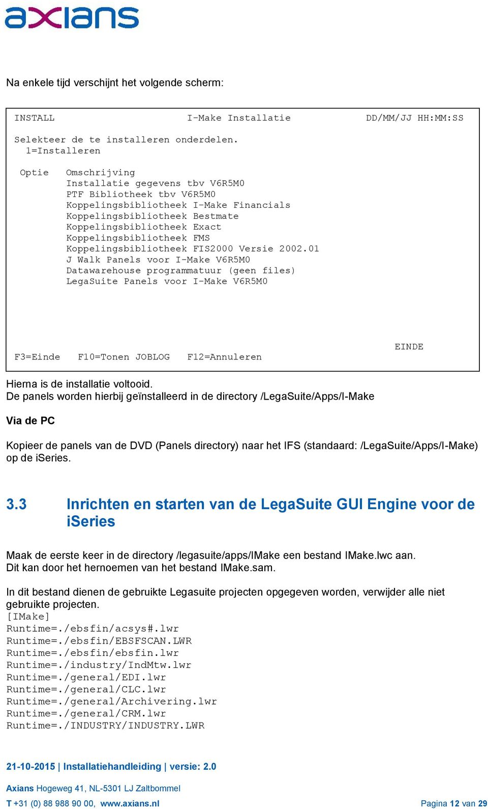 Koppelingsbibliotheek FMS Koppelingsbibliotheek FIS2000 Versie 2002.