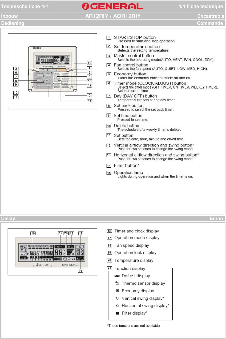 Inbouw AR12RIY / AOR12RIY