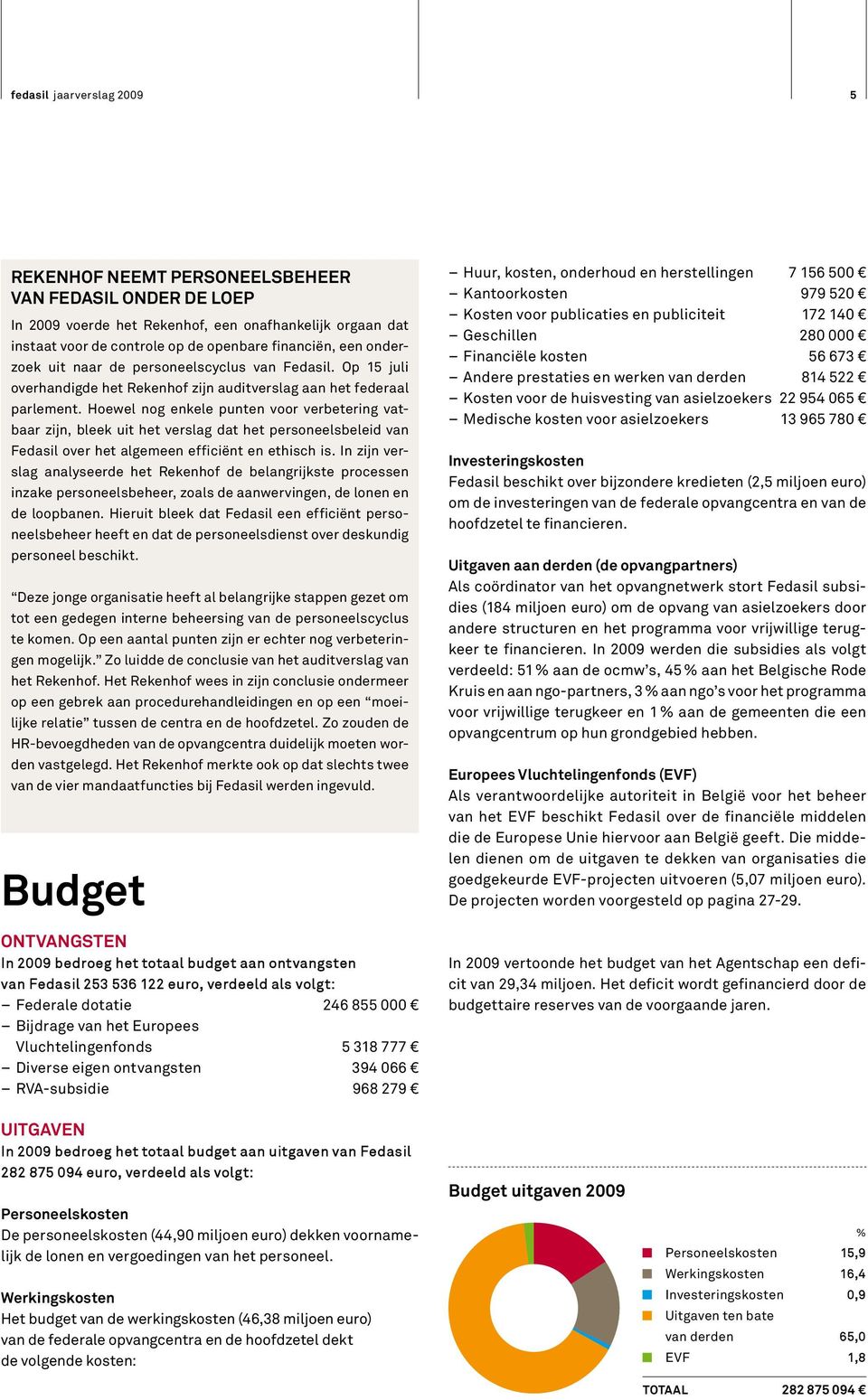 Hoewel nog enkele punten voor verbetering vatbaar zijn, bleek uit het verslag dat het personeelsbeleid van Fedasil over het algemeen efficiënt en ethisch is.