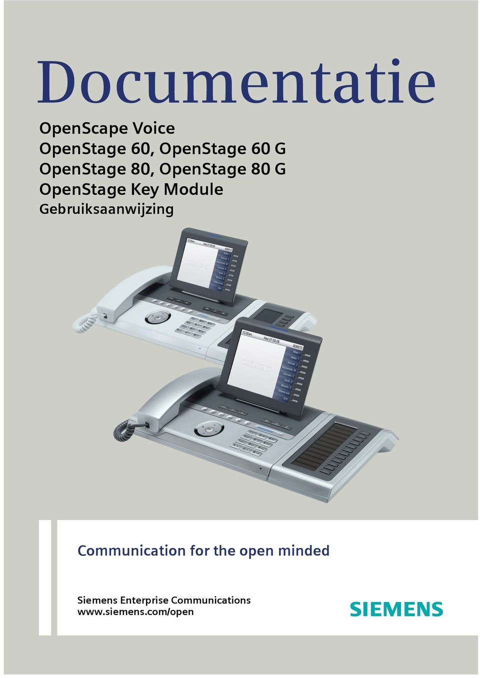 Gebruiksaanwijzing Communication for the open minded