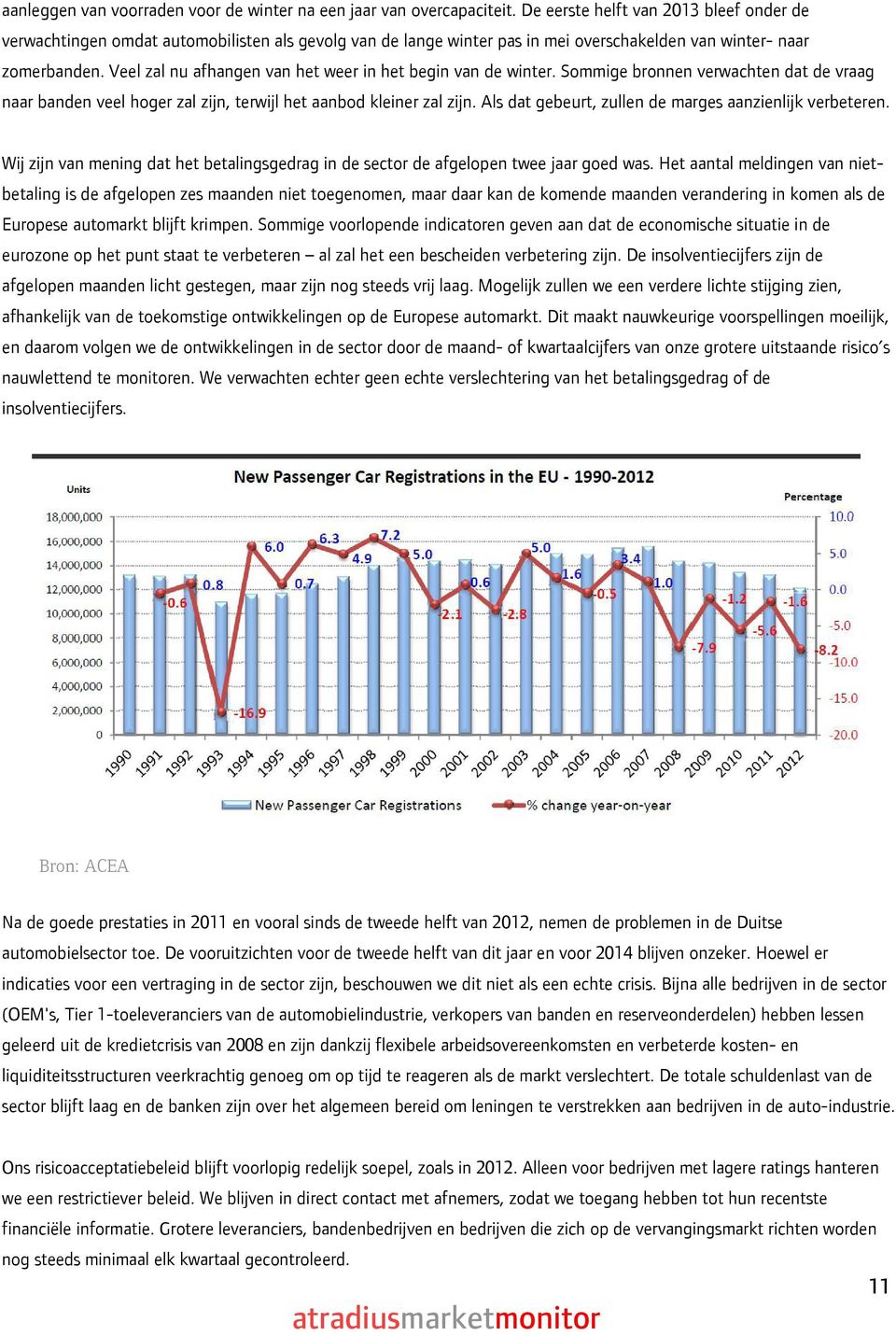 Veel zal nu afhangen van het weer in het begin van de winter. Sommige bronnen verwachten dat de vraag naar banden veel hoger zal zijn, terwijl het aanbod kleiner zal zijn.