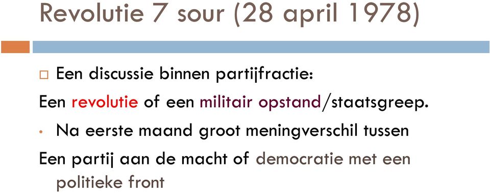 opstand/staatsgreep.