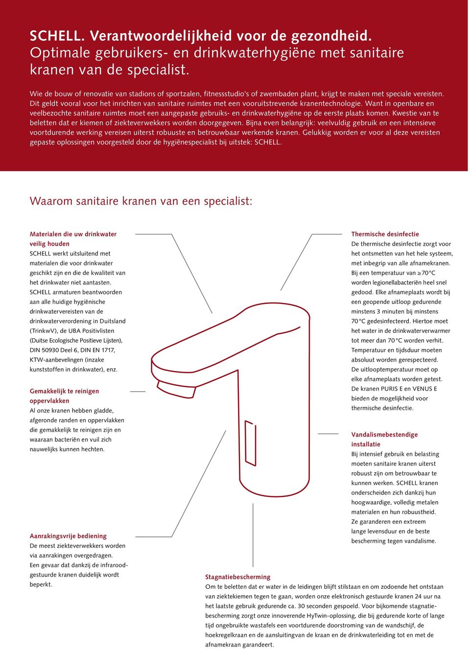 Dit geldt vooral voor het inrichten van sanitaire ruimtes met een vooruitstrevende kranentechnologie.