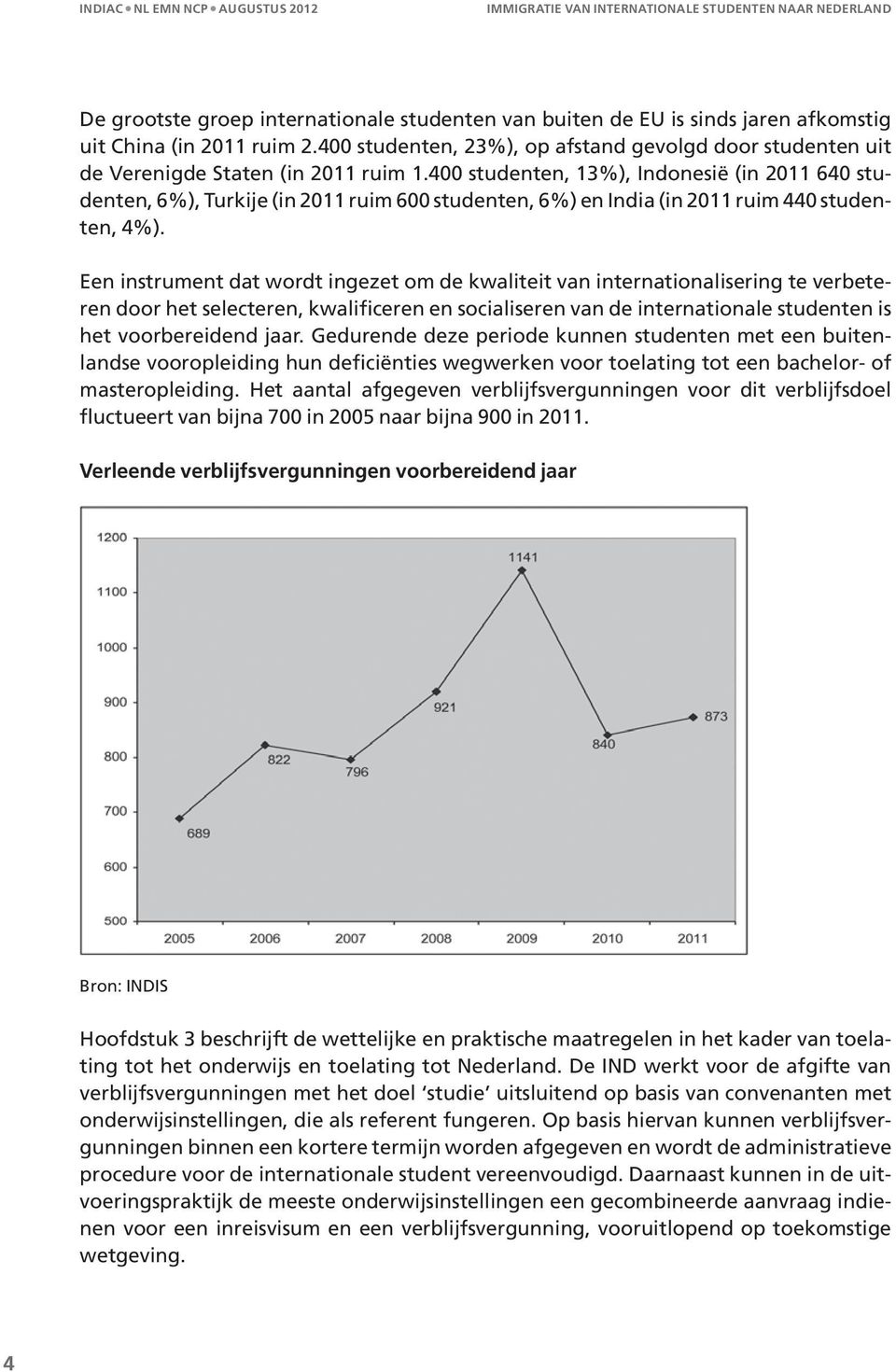 400 studenten, 13%), Indonesië (in 2011 640 studenten, 6%), Turkije (in 2011 ruim 600 studenten, 6%) en India (in 2011 ruim 440 studenten, 4%).