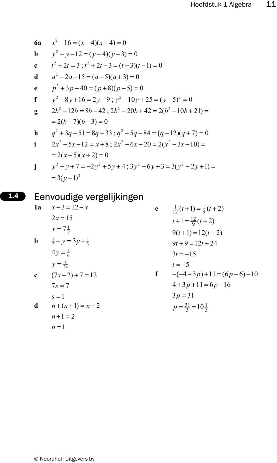 ( )( + ) 0 y y y y y y y y + 7 + + 4; 6 + ( + ) ( y ).