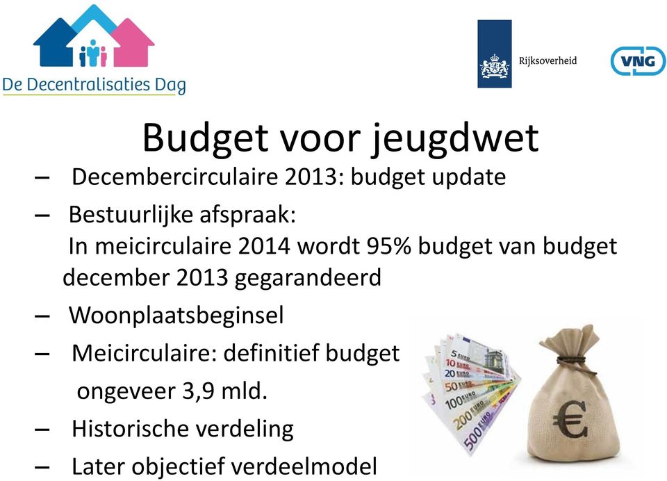 budget december 2013 gegarandeerd Woonplaatsbeginsel Meicirculaire: